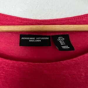 Adrienne Vittadini 100% Linen Blouse